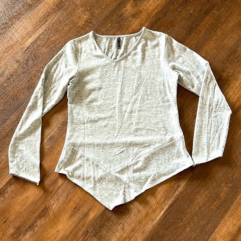 Kuhl Gray Long Sleeve Women's Knit Asymmetrical Top